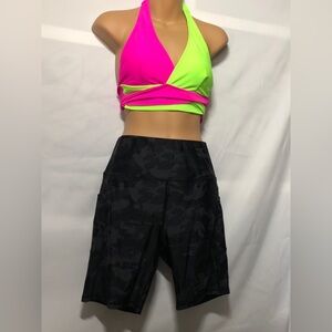 Black Camo Women's Athletic Shorts